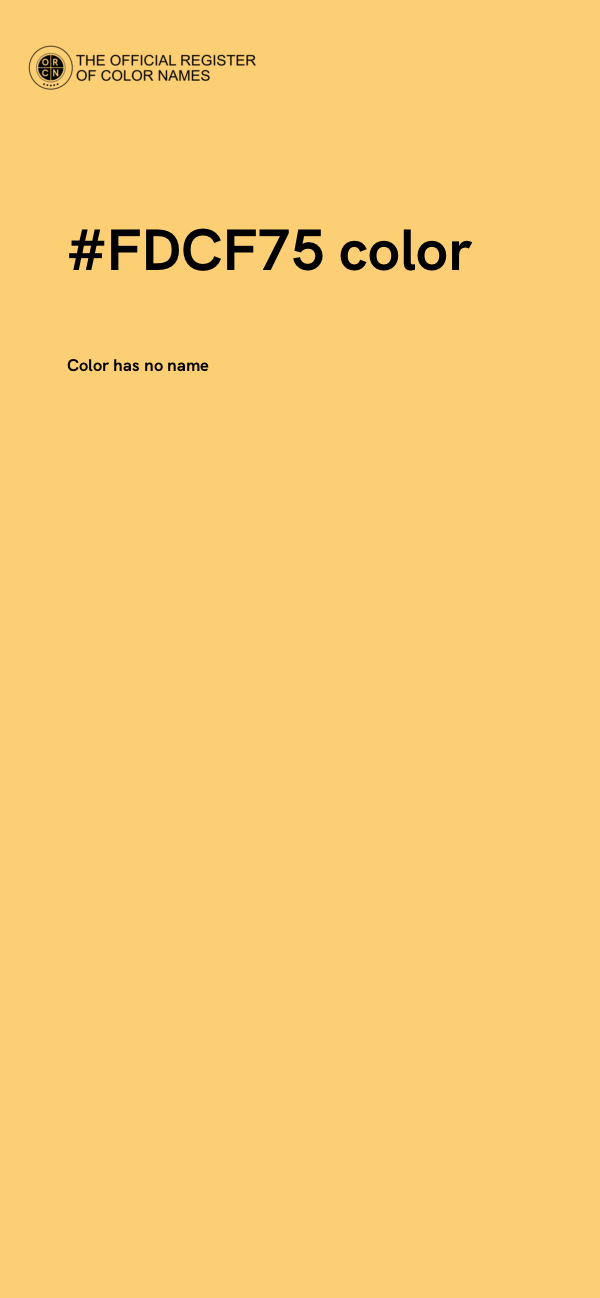 #FDCF75 color image