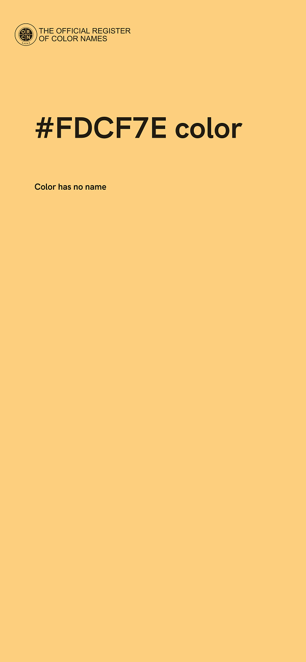 #FDCF7E color image