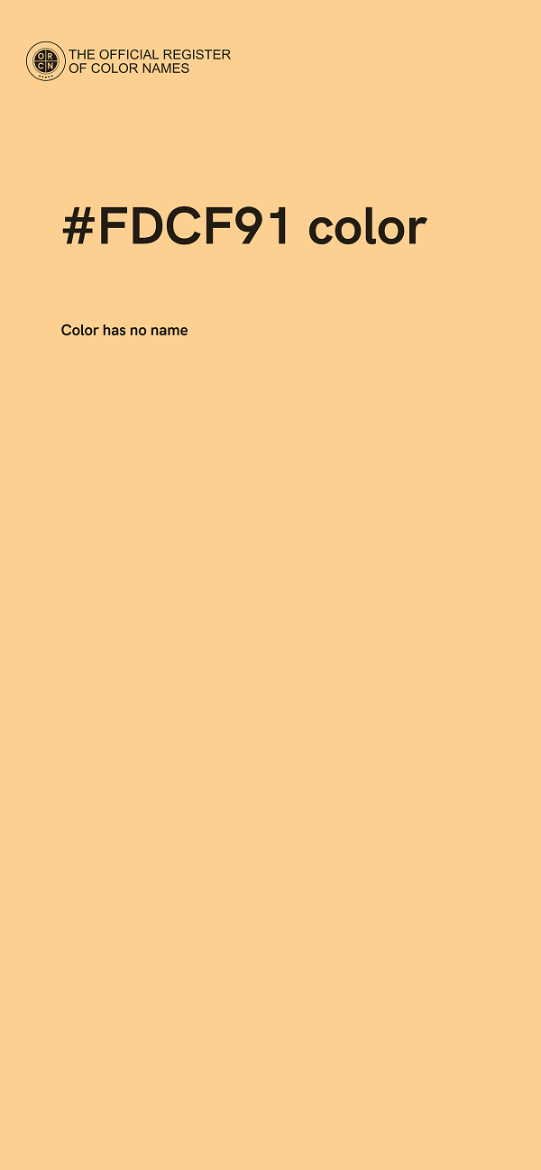 #FDCF91 color image