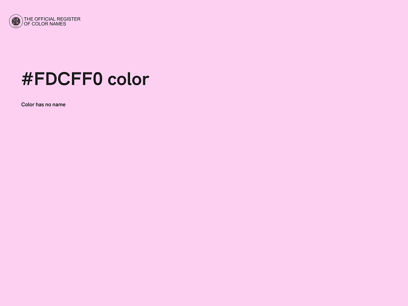 #FDCFF0 color image