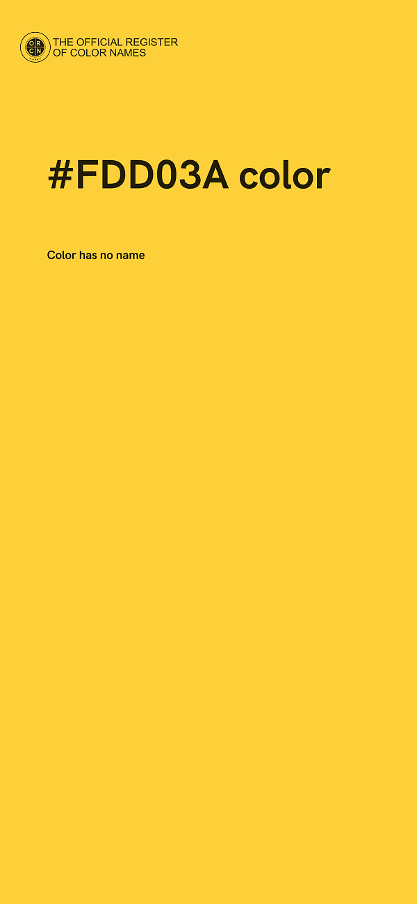 #FDD03A color image