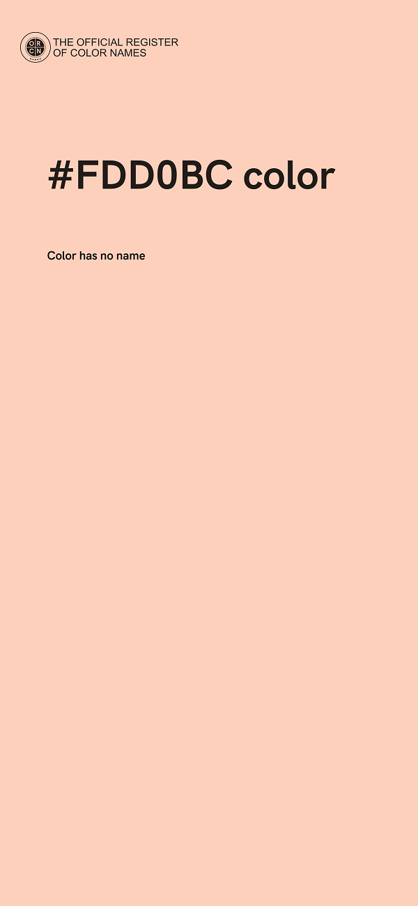 #FDD0BC color image