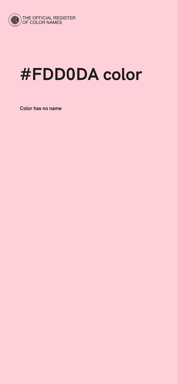 #FDD0DA color image