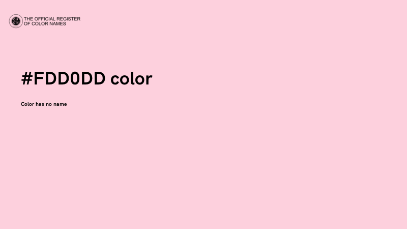 #FDD0DD color image