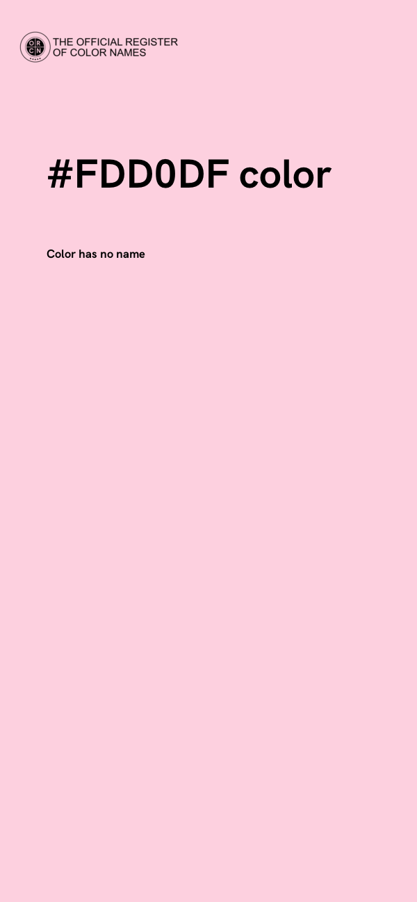 #FDD0DF color image