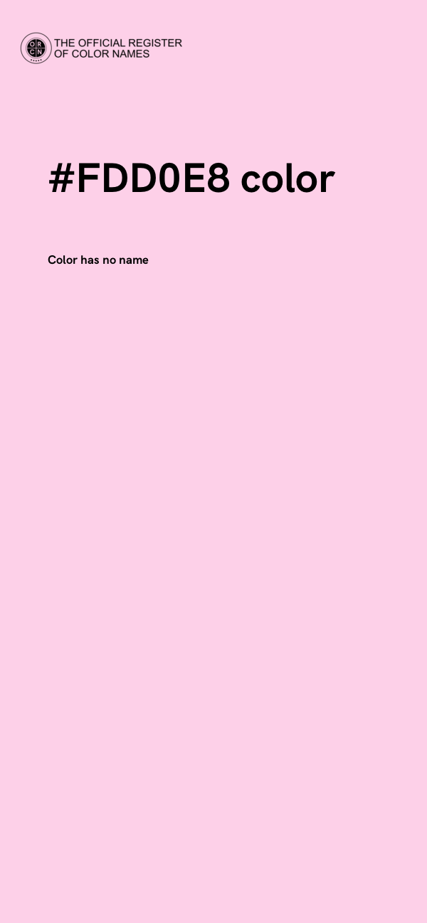 #FDD0E8 color image
