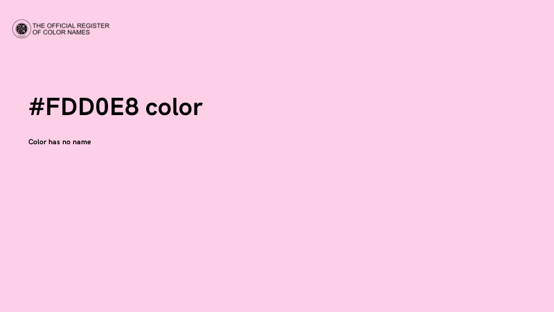 #FDD0E8 color image