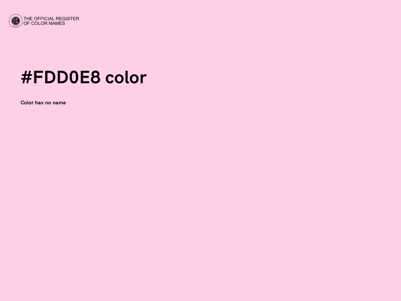 #FDD0E8 color image