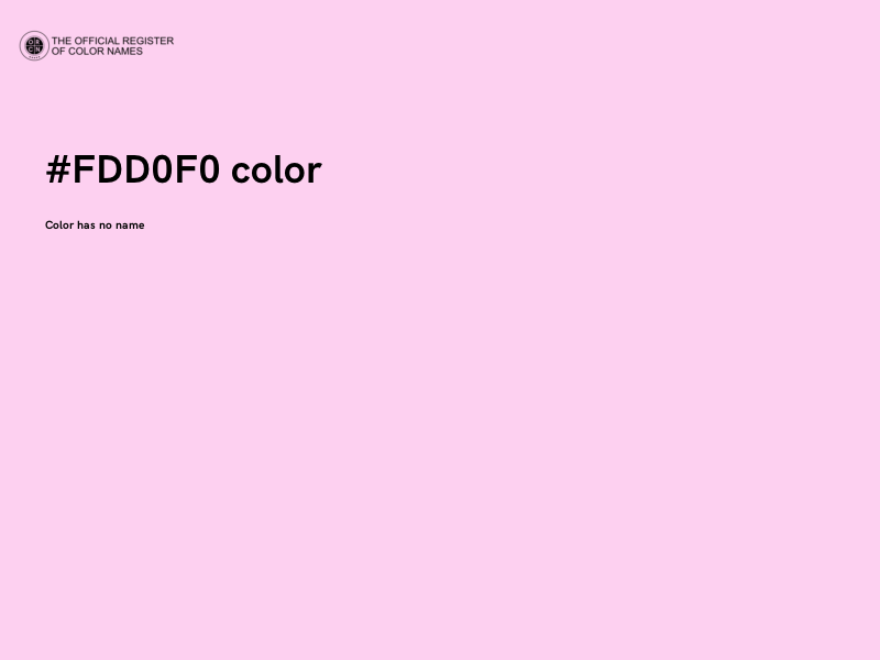 #FDD0F0 color image