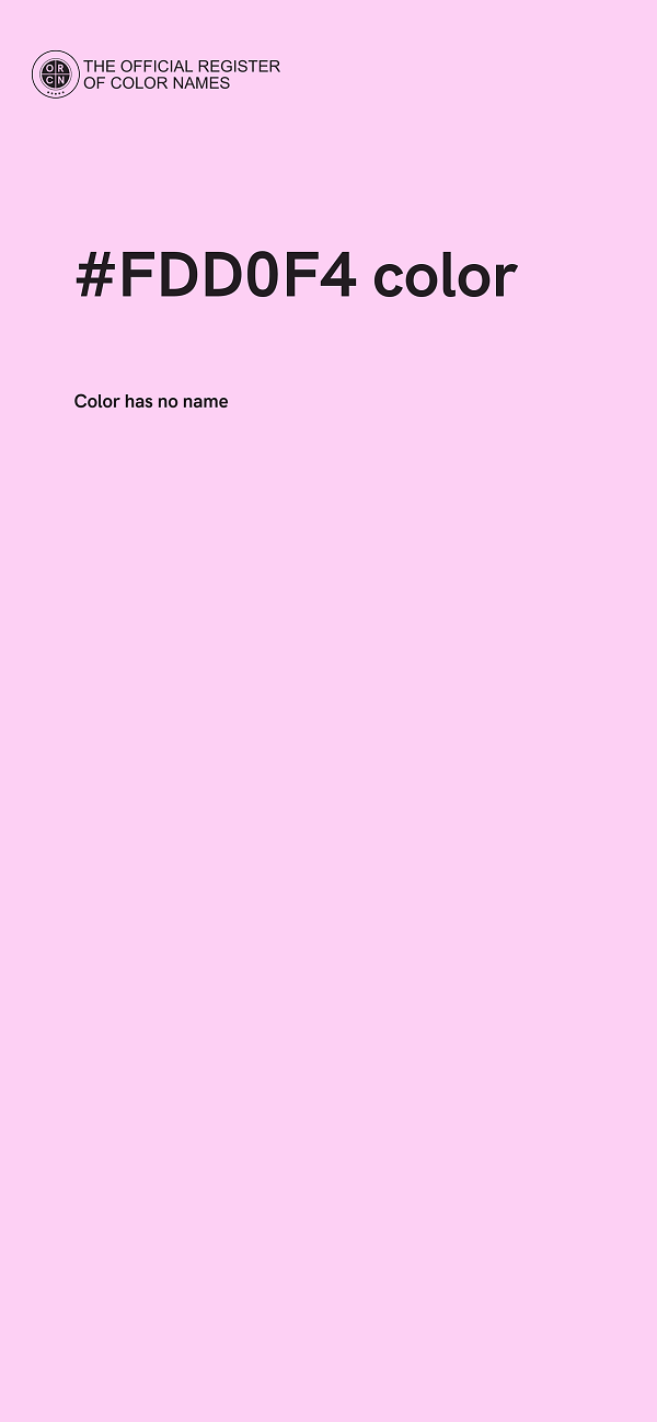 #FDD0F4 color image