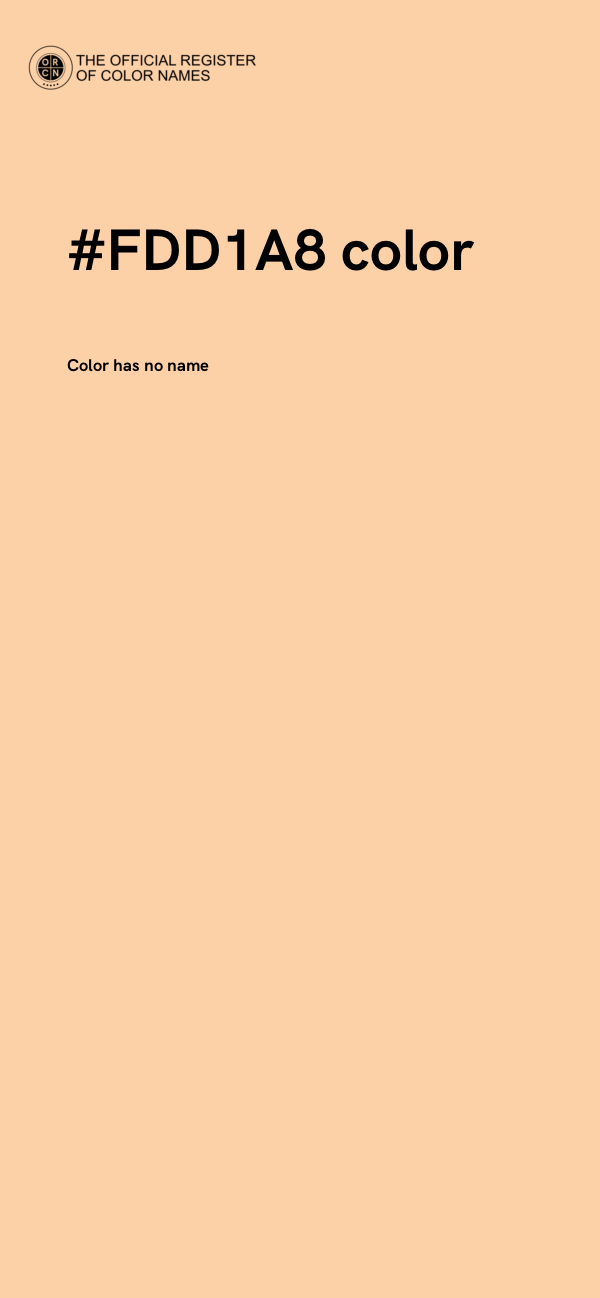 #FDD1A8 color image