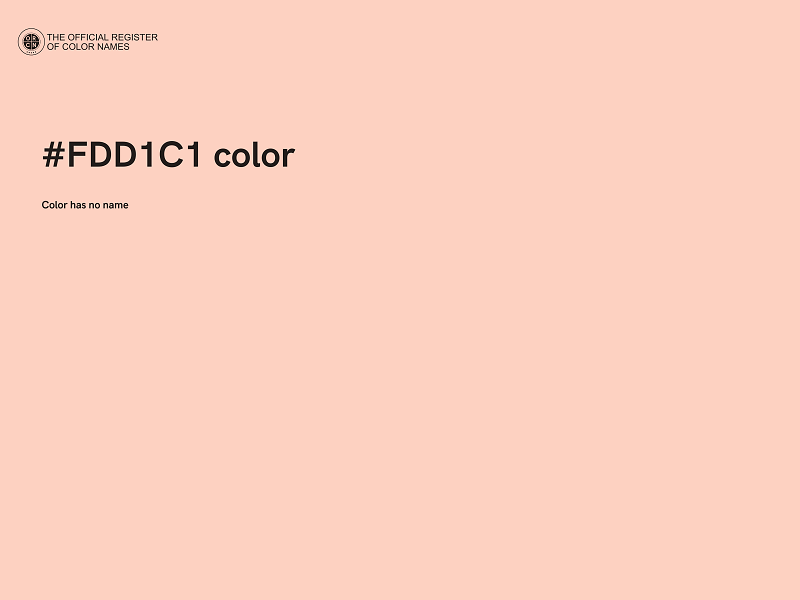 #FDD1C1 color image