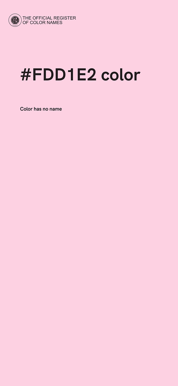 #FDD1E2 color image