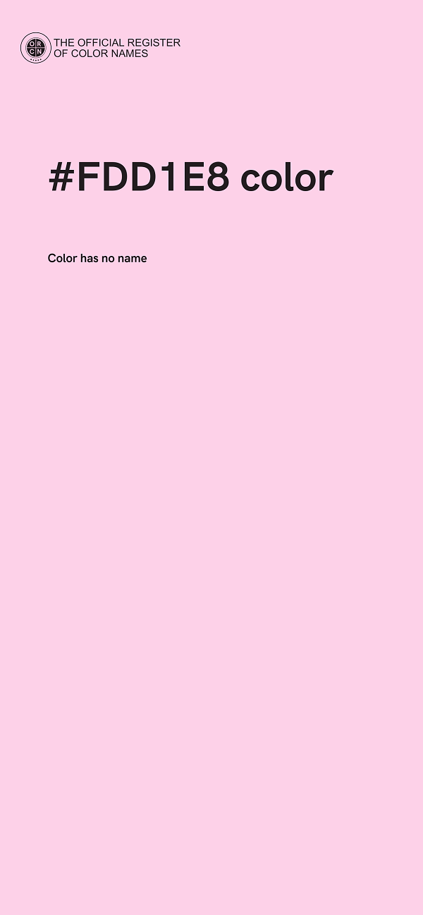 #FDD1E8 color image