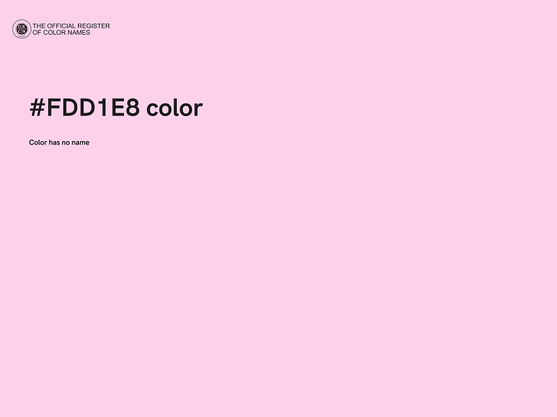 #FDD1E8 color image