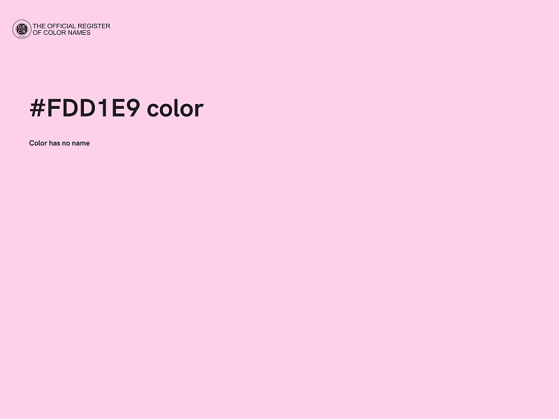 #FDD1E9 color image
