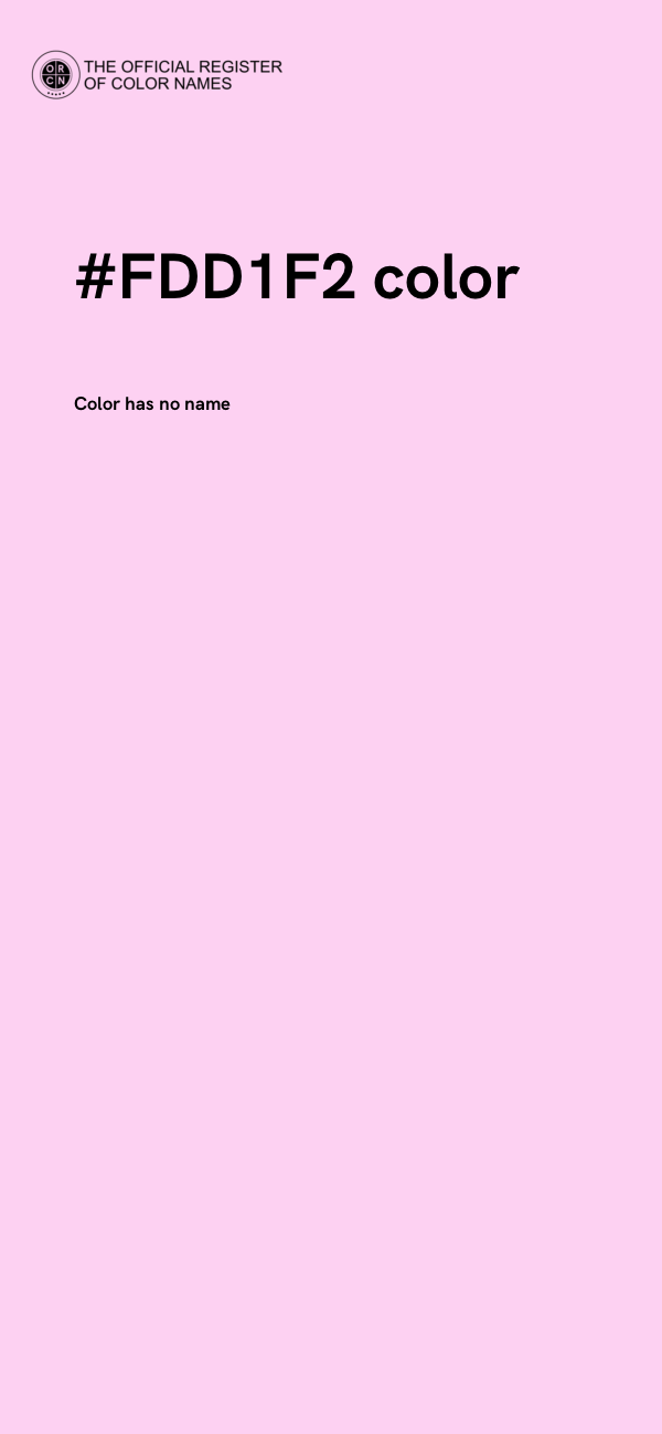 #FDD1F2 color image