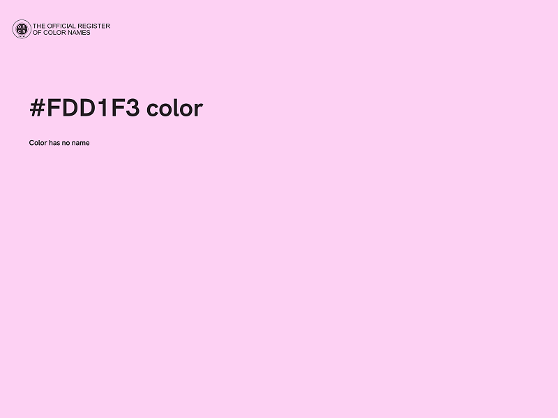 #FDD1F3 color image