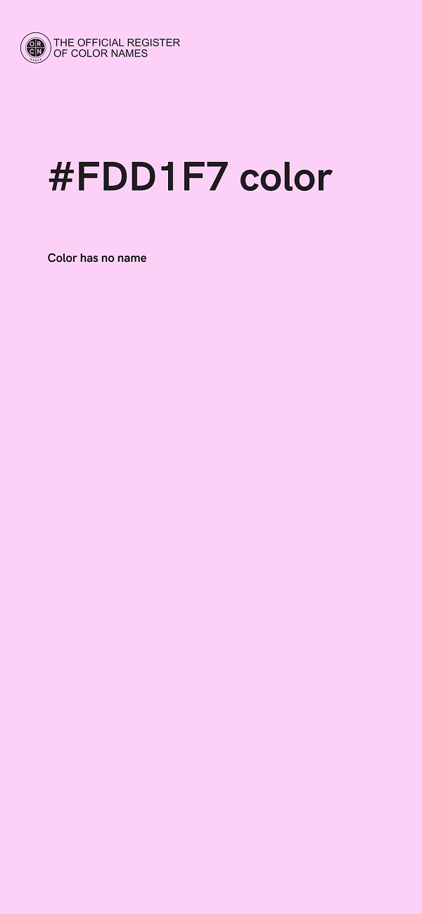#FDD1F7 color image