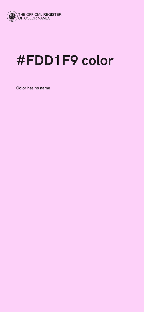 #FDD1F9 color image