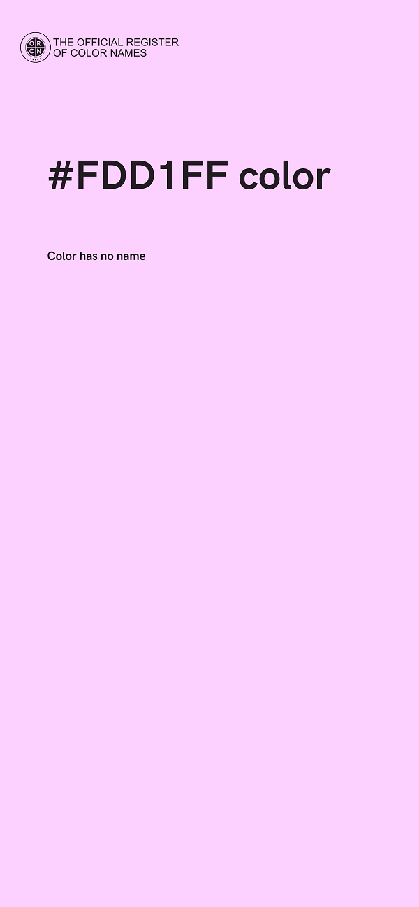 #FDD1FF color image