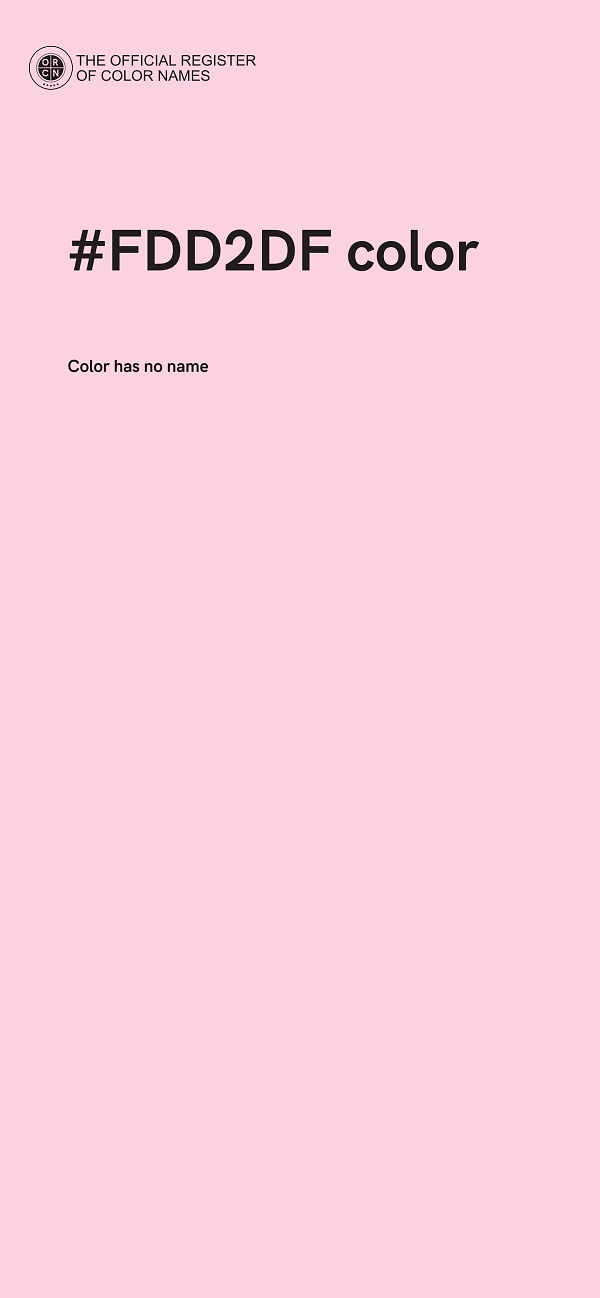 #FDD2DF color image