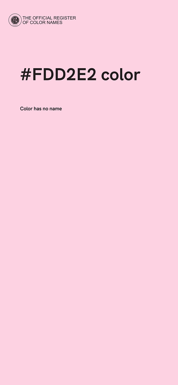#FDD2E2 color image
