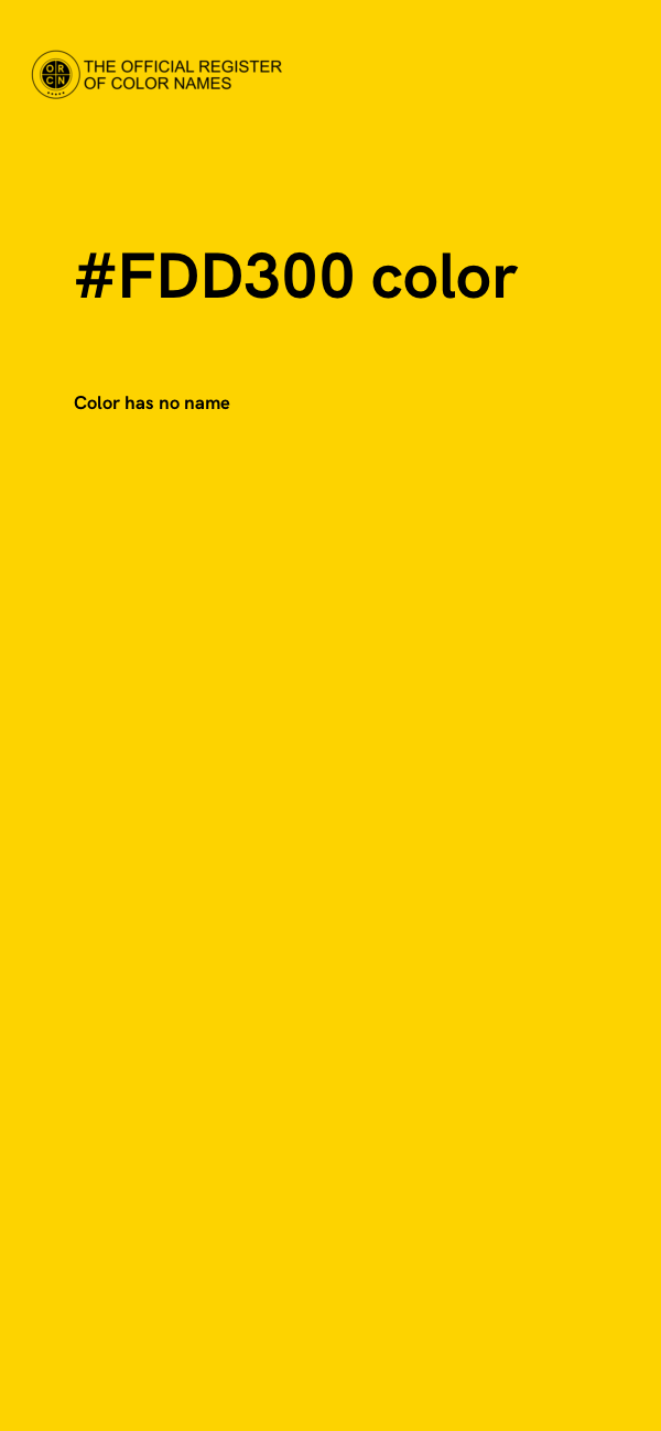 #FDD300 color image