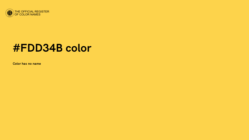 #FDD34B color image