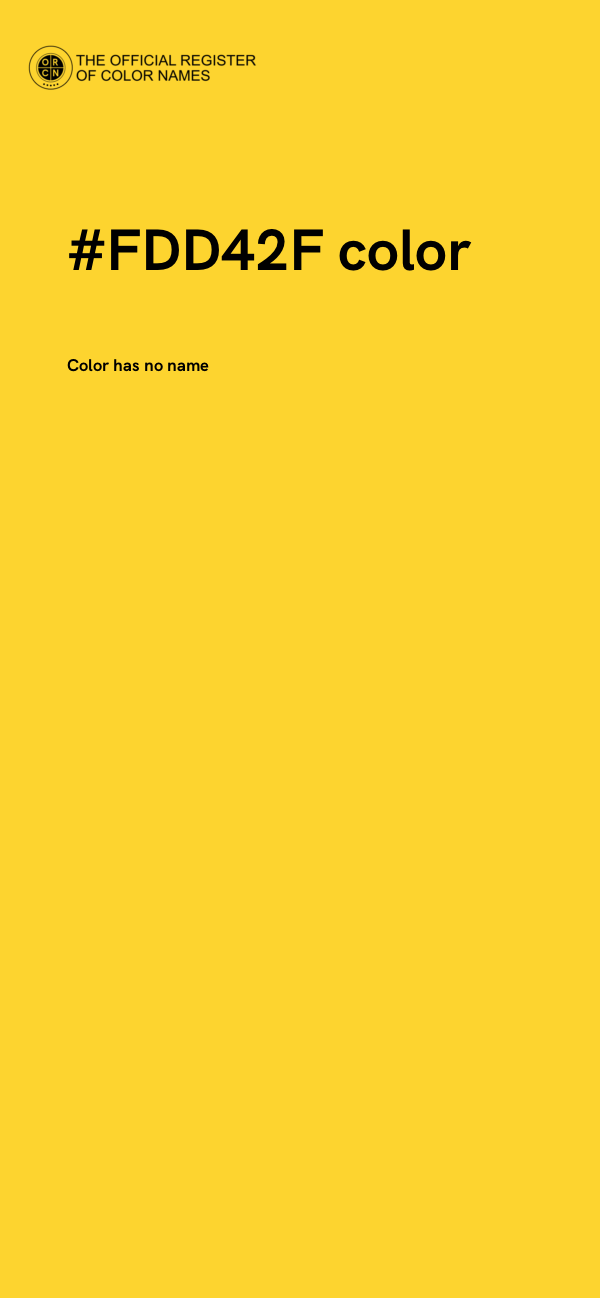 #FDD42F color image