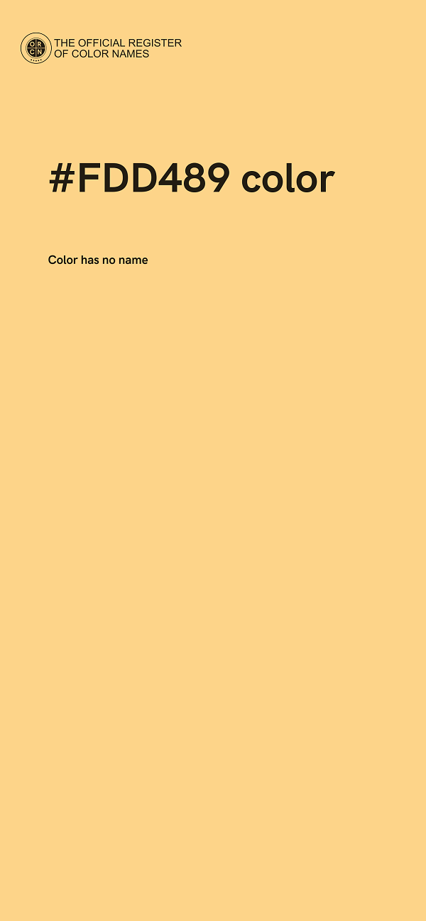 #FDD489 color image
