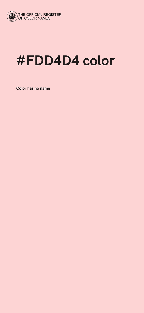 #FDD4D4 color image