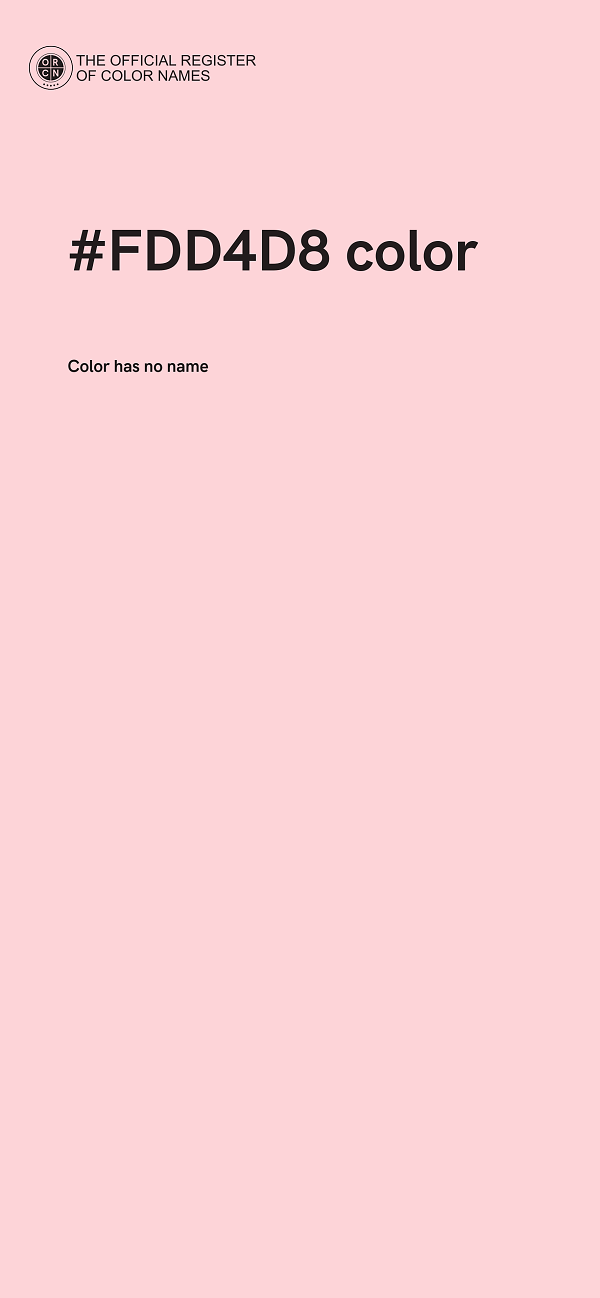 #FDD4D8 color image