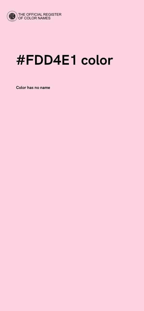 #FDD4E1 color image