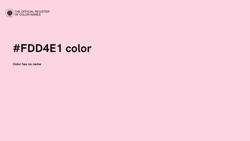 #FDD4E1 color image