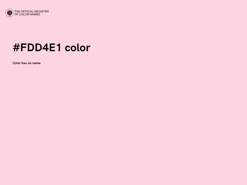 #FDD4E1 color image
