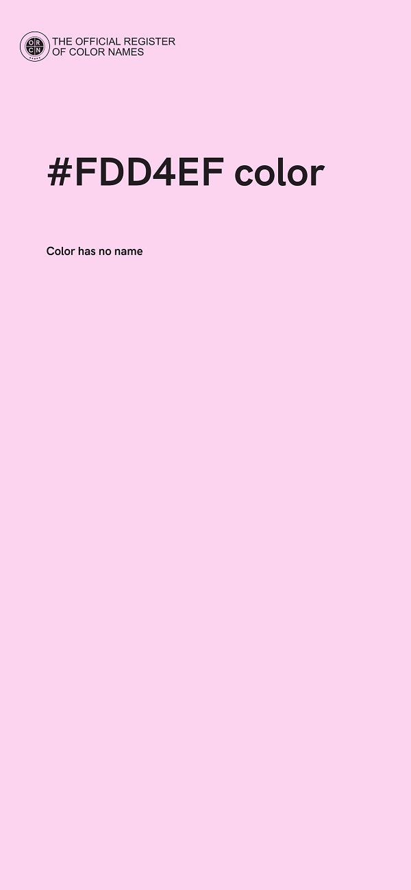#FDD4EF color image