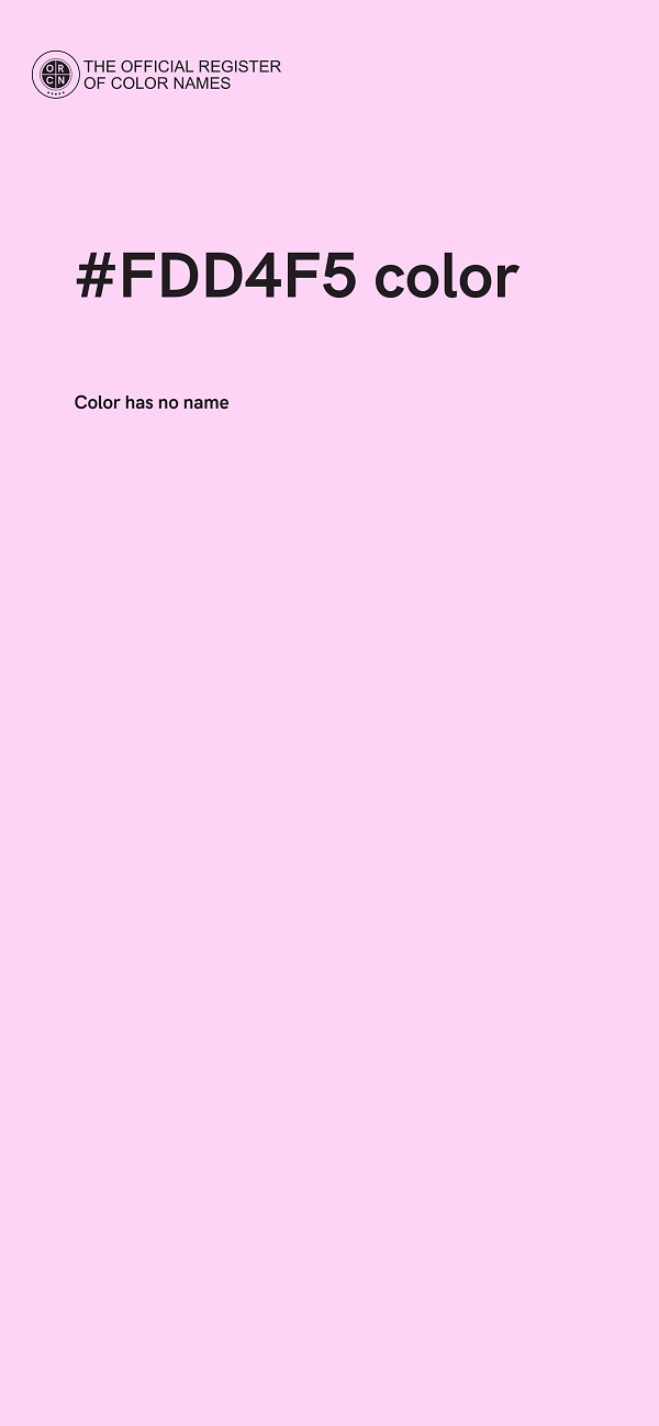 #FDD4F5 color image