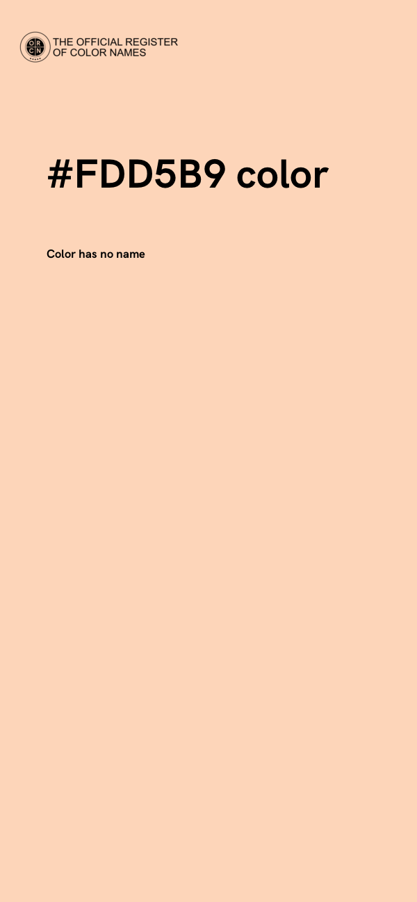 #FDD5B9 color image