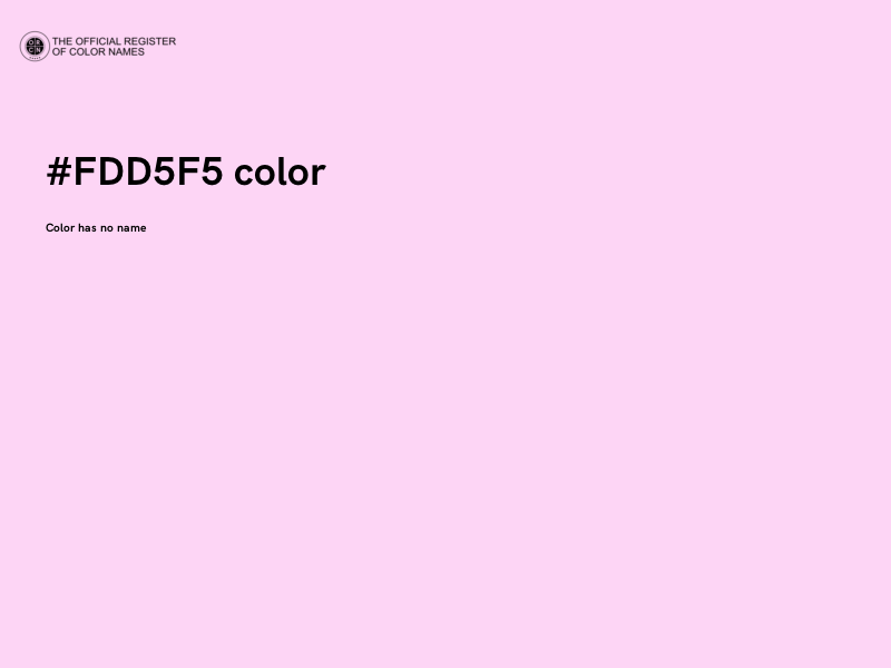 #FDD5F5 color image