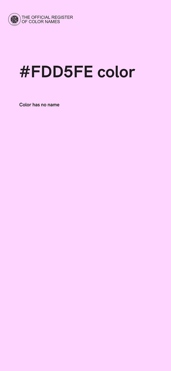 #FDD5FE color image
