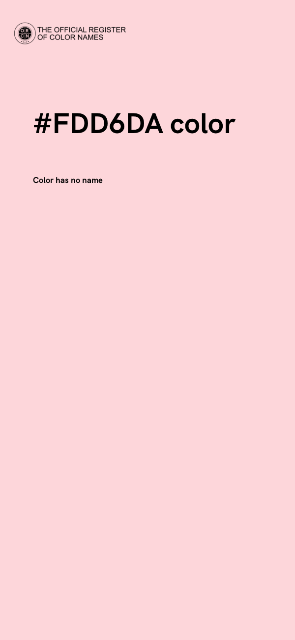 #FDD6DA color image