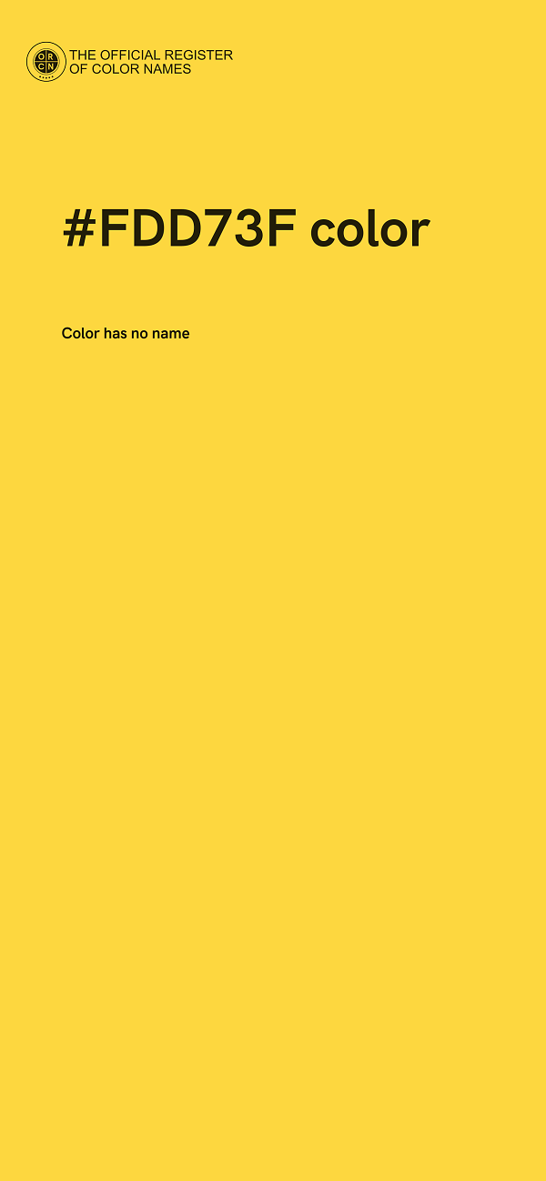 #FDD73F color image