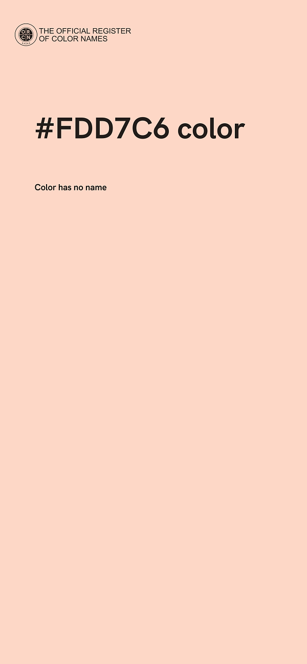 #FDD7C6 color image
