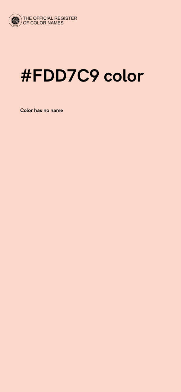#FDD7C9 color image