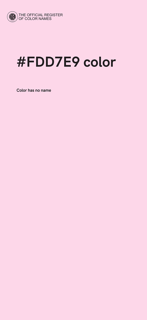 #FDD7E9 color image