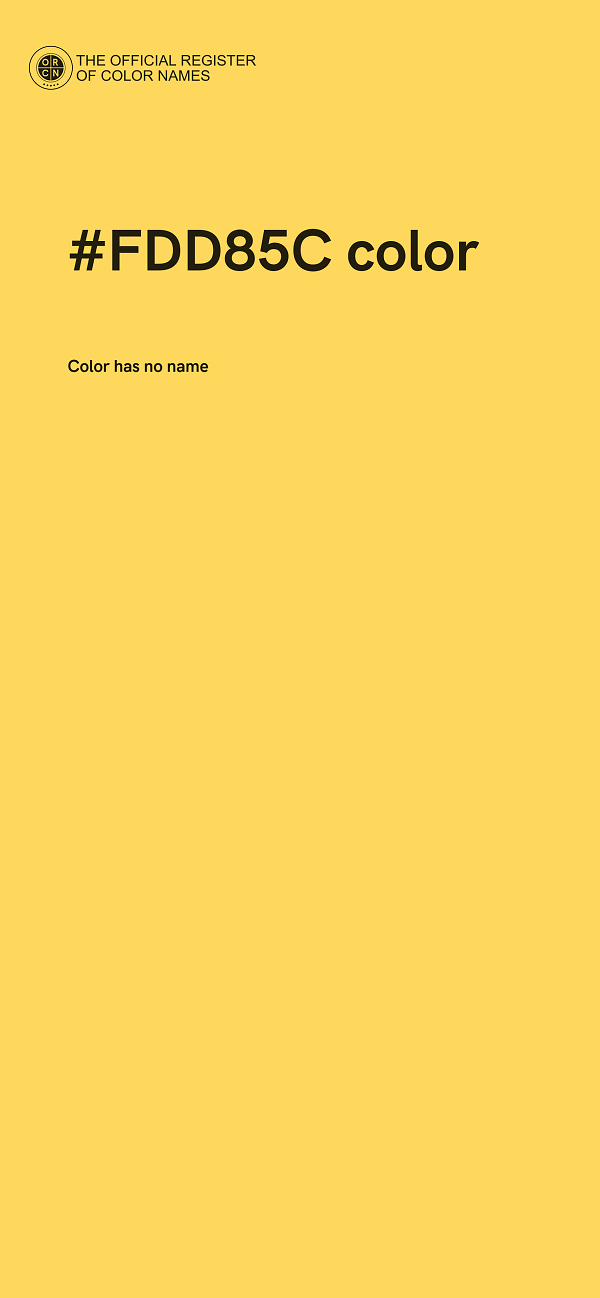 #FDD85C color image