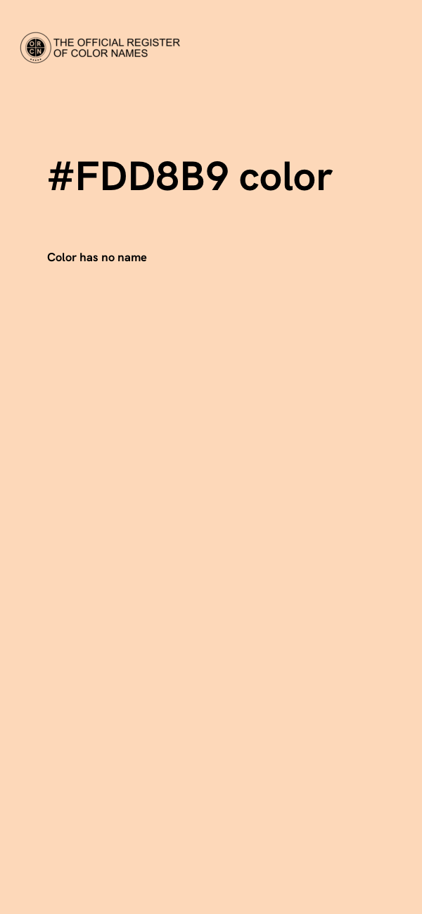 #FDD8B9 color image