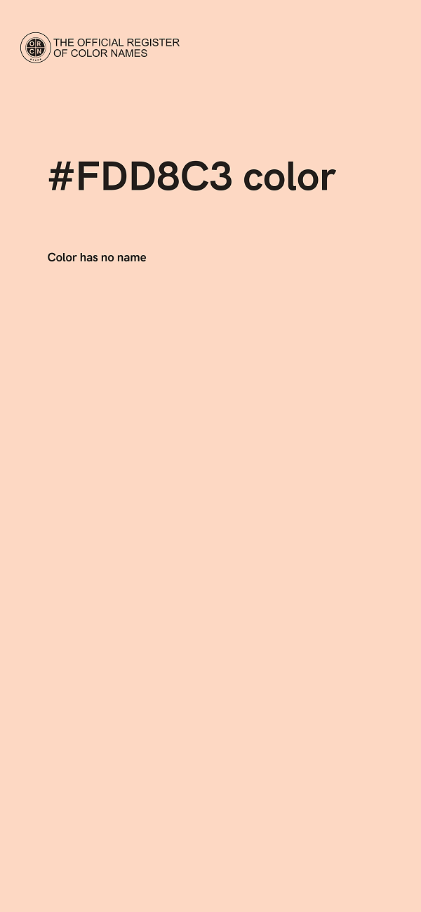#FDD8C3 color image