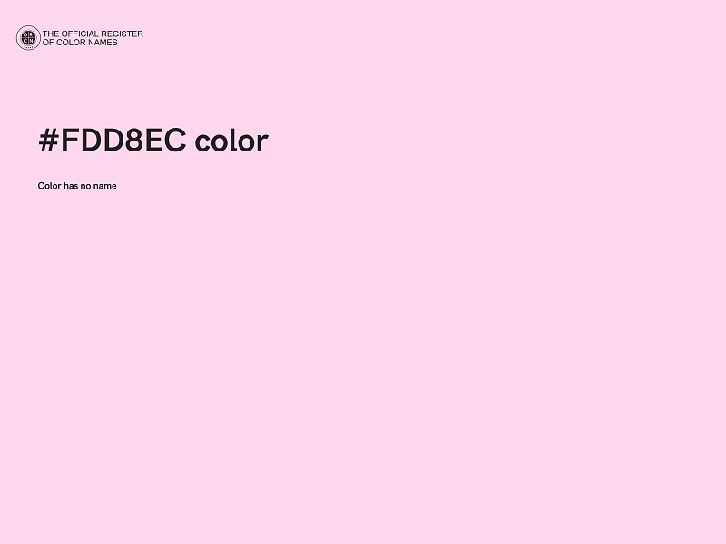 #FDD8EC color image